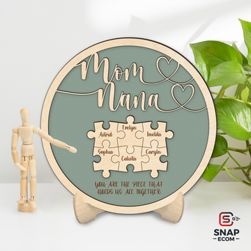 Personalized Circle Mom Sign 2