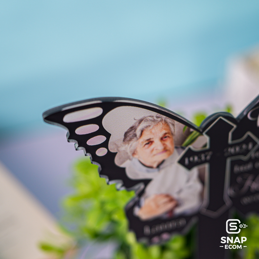 Personalized Butterfly Memorial Acrylic Plaque Stake