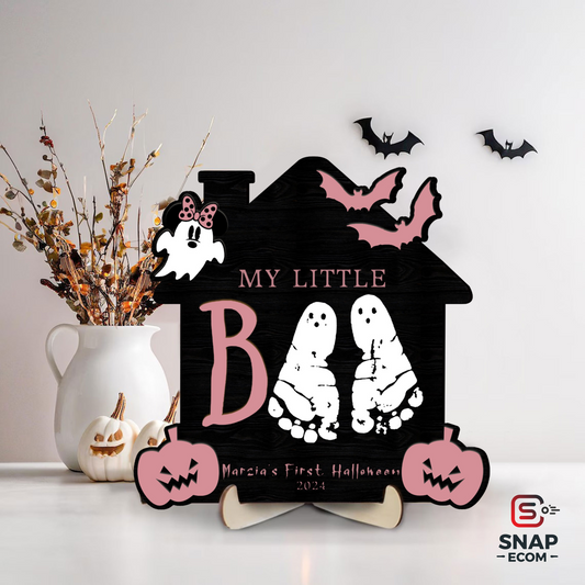 Personalized Halloween Footprint Sign FT26