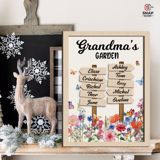Personalized Mom's Garden Sign