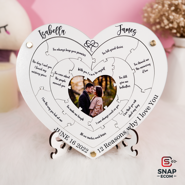 Personalized Heart mix wood sign 3L