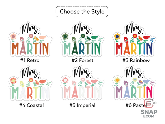 Personalized Teacher Door Sign DT02