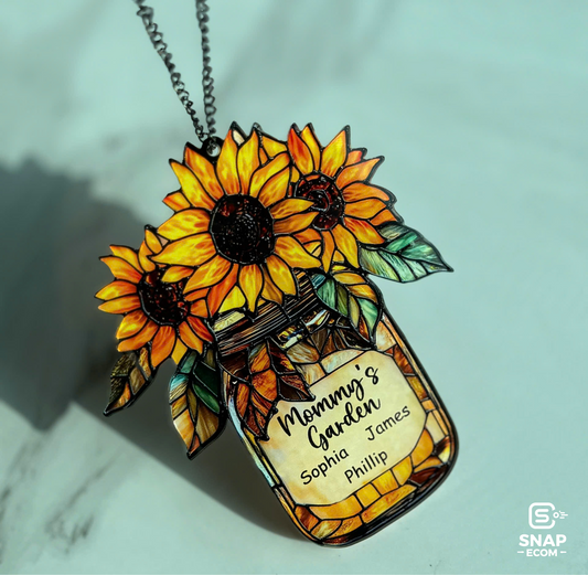 Personalized Mommy's Garden Suncatcher Acrylic 1 Layer