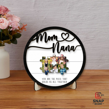 Personalized Circle Mom Sign