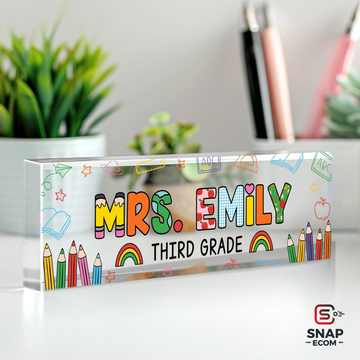 Personalized Desk Name Plate TD02