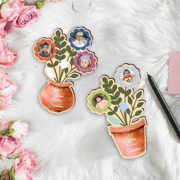 Personalized Photo and Flowers Sign