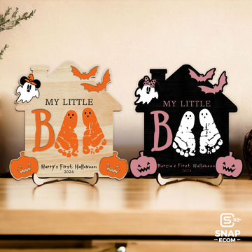 Personalized Halloween Footprint Sign FT26