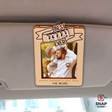 Personalized Dad Car Visor Clip 3