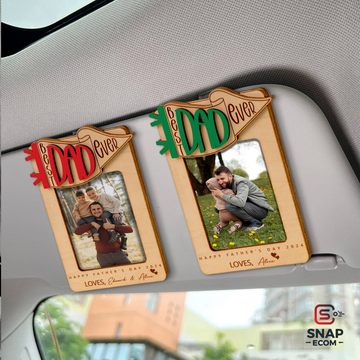 Personalized Dad Car Visor Clip 1