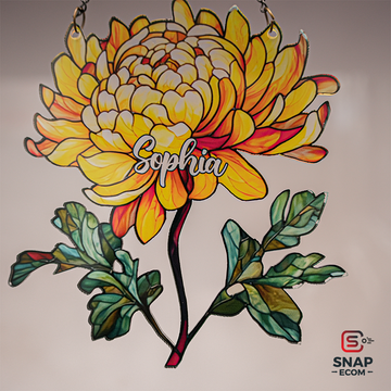 Personalized Flower Suncatcher Acrylic 1 layer