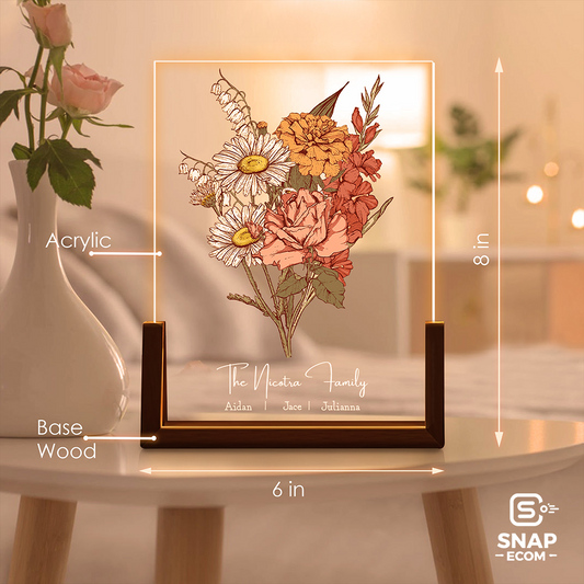 Personalized Flower Night Light 1