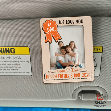 Personalized Dad Car Visor Clip 5