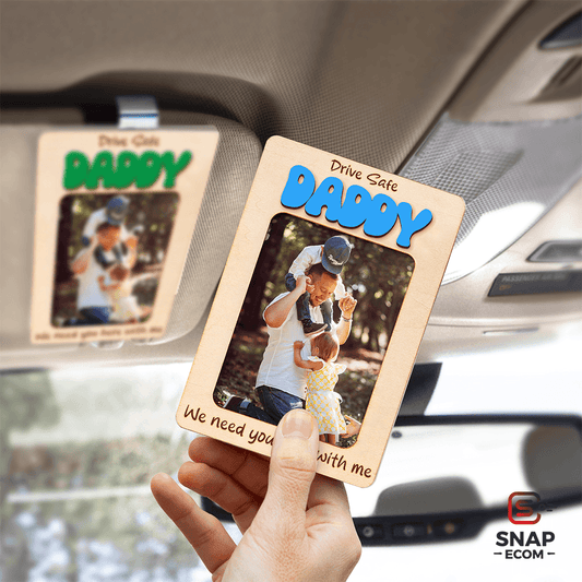 Personalized Dad Car Visor Clip 2