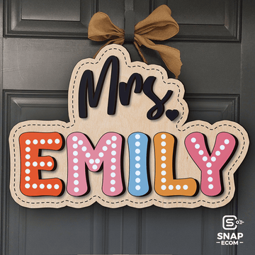 Personalized Teacher Door Sign 9