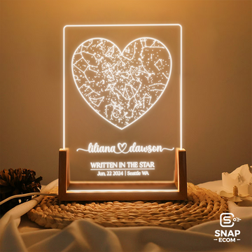 Personalized Star Map Night Light 4
