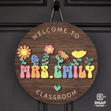 Personalized Teacher Door Sign 3
