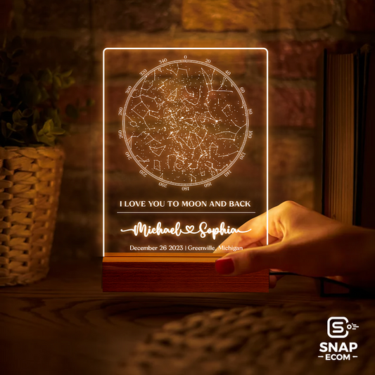 Personalized Star Map Night Light 8