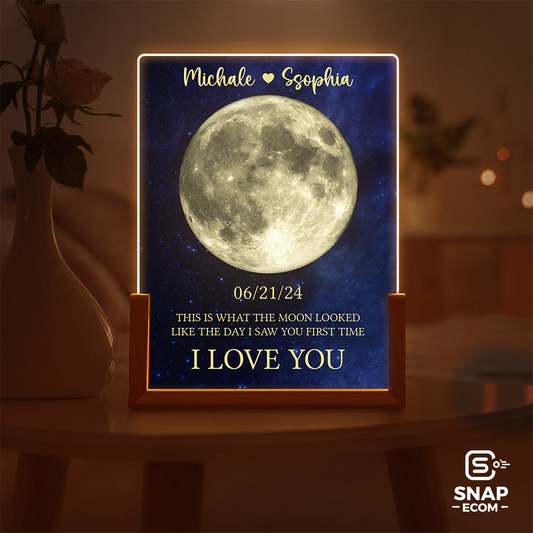 Personalized Moon Night Light 2