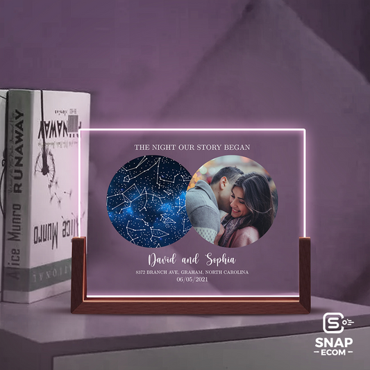 Personalized Star Map Night Light 10