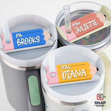 Personalized Pencil Tumbler Name Tag