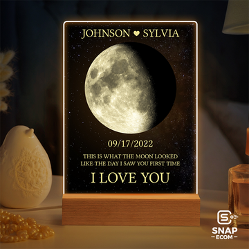 Personalized Moon Night Light 2