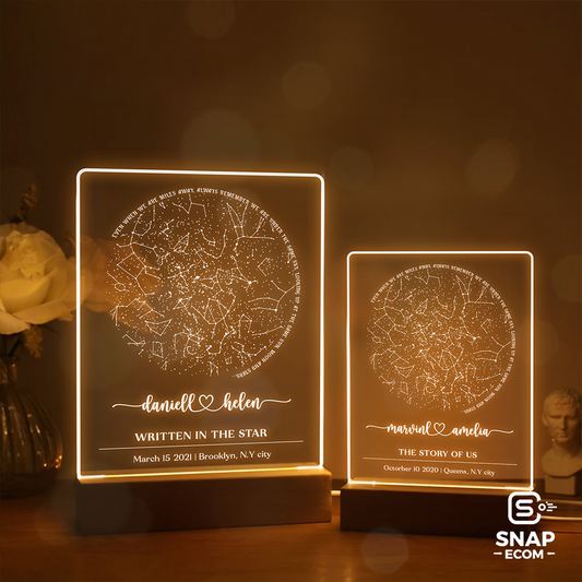 Personalized Star Map Night Light 9