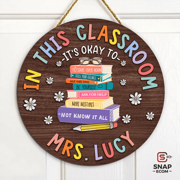 Personalized Teacher Door Sign 5