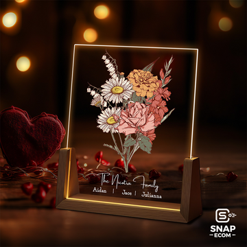 Personalized Flower Night Light 1