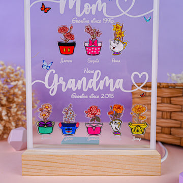 Personalized Mom's Garden Night Light
