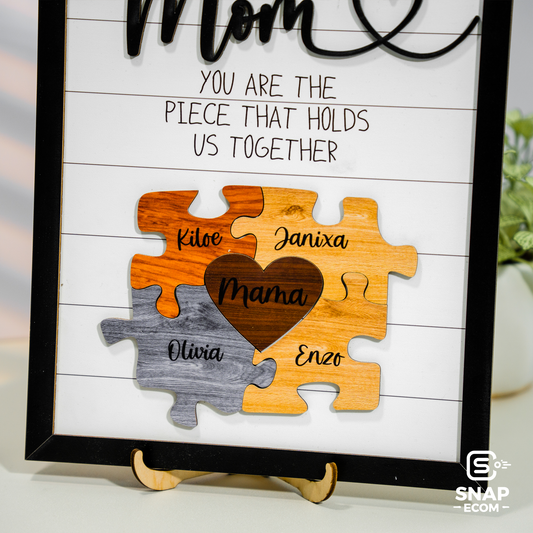 Mother’s Day Puzzle Wooden Sign MS01