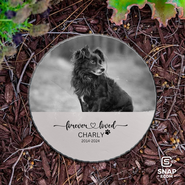 Personalized Circle Pet Memorial Granite Stone