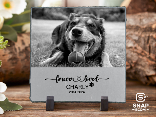 Personalized Square Pet Memorial Granite Stone