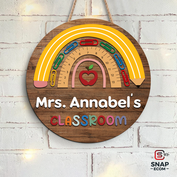Personalized Teacher Door Sign – A Welcoming Touch for Any Classroom - DT20