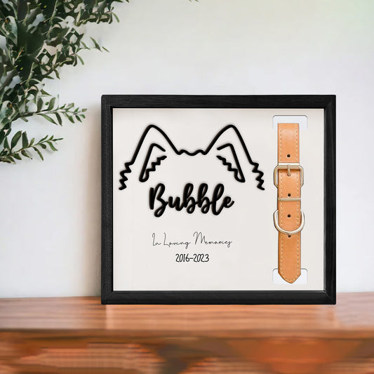 Personalized Pet Memorial Collar Frame – MP32