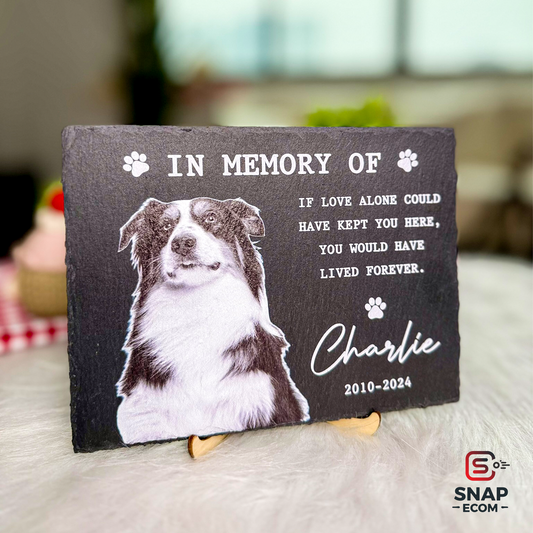Personalized Rectangle Pet Memorial Granite Stone