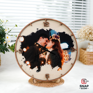Photo Wooden Clock