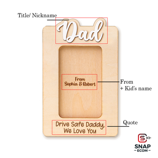 Personalized Dad Car Visor Clip CV05