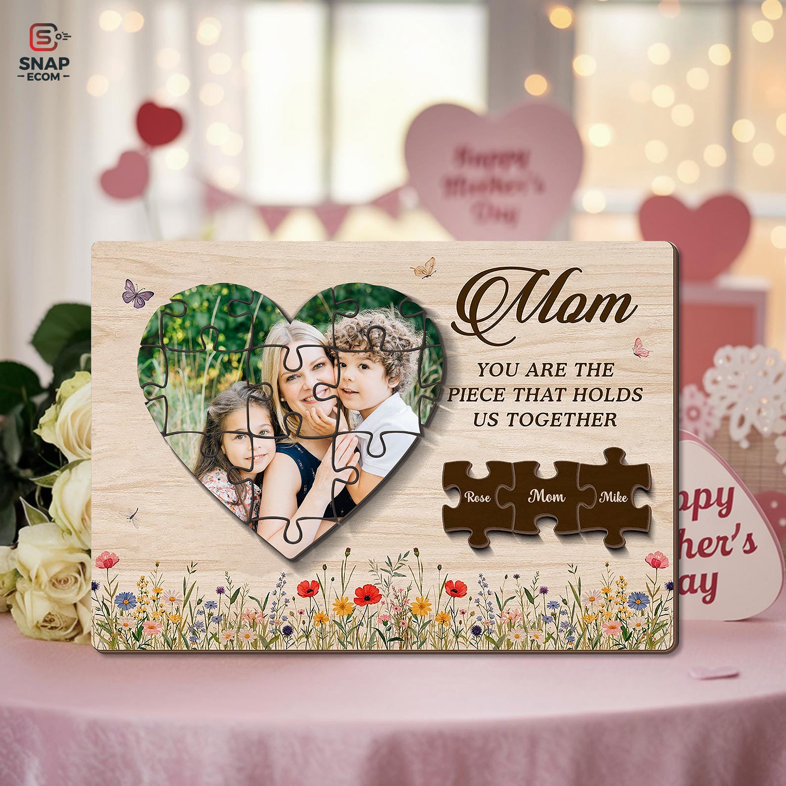 Personalized Mother's day Gift Wooden Sign