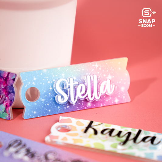 Personalized Tumbler Name Tag