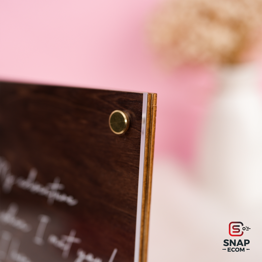 Personalized Mix wood acrylic sign