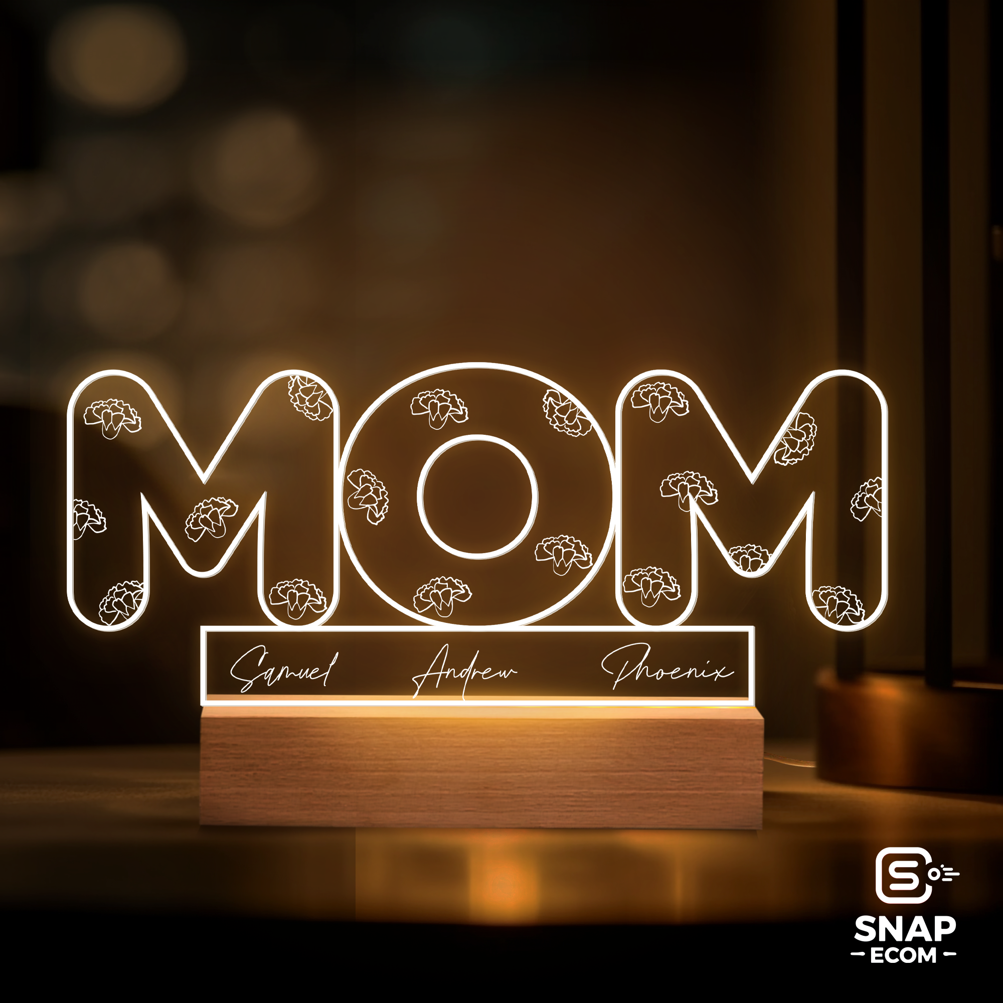 Personalized MOM Night Light