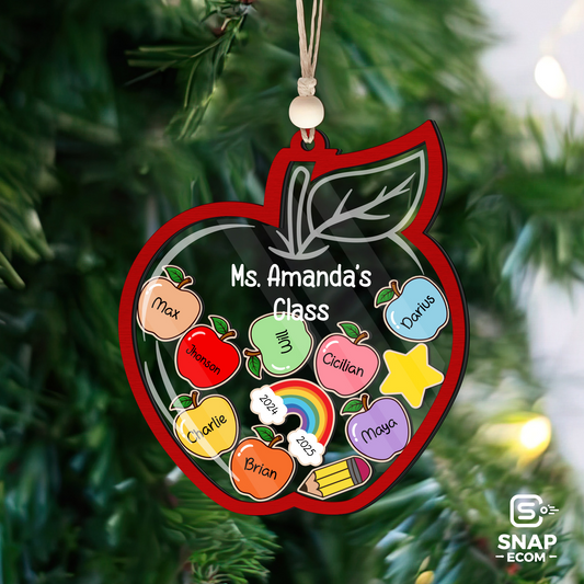 Personalized Teacher Gift Ornament KT03