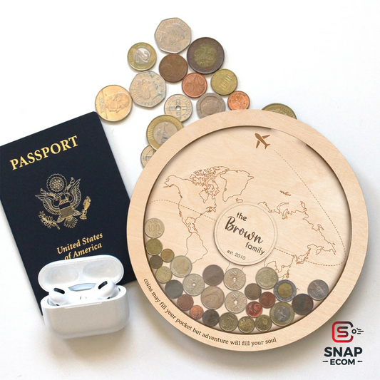 Personalized Travel Coin Holder PN60