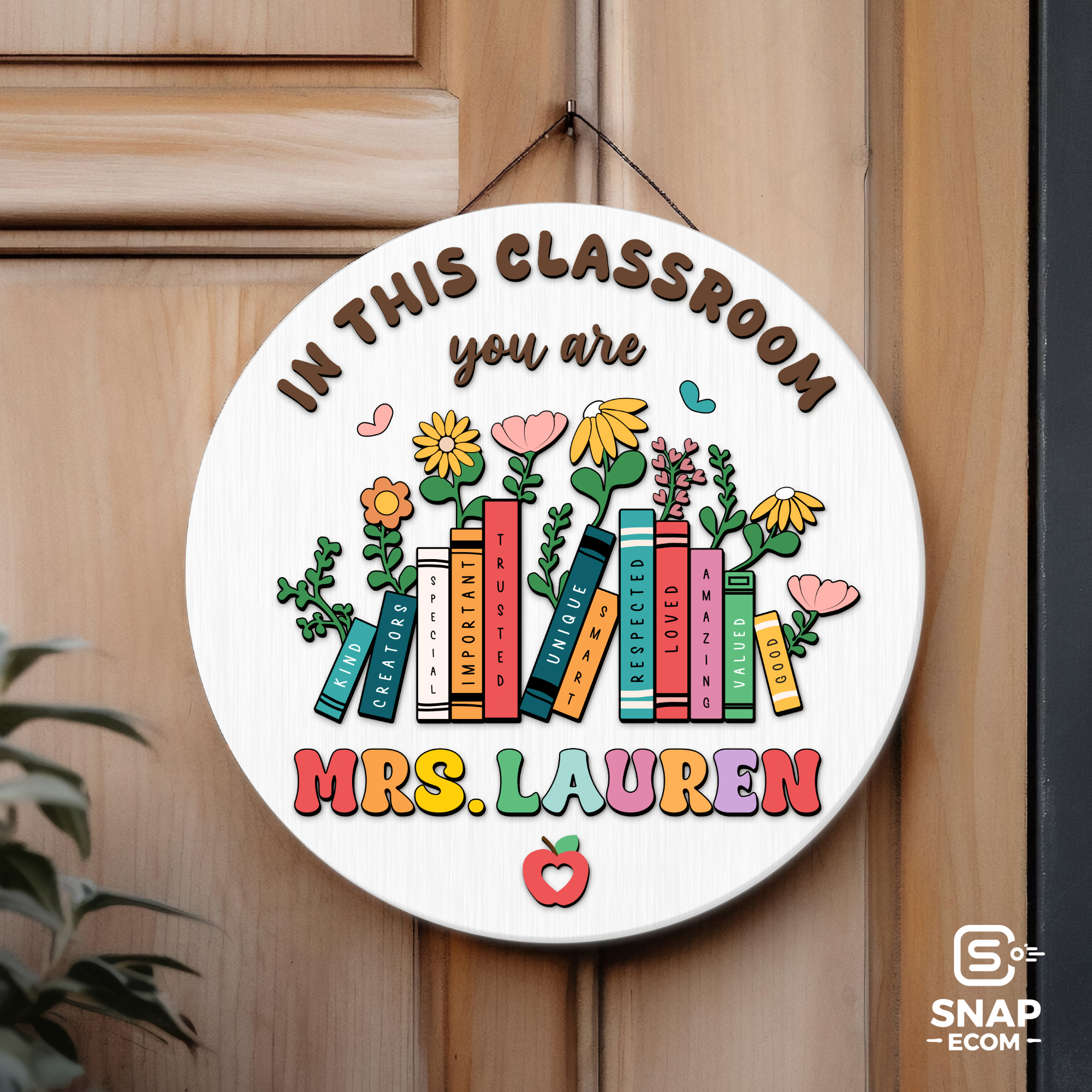 Personalized Teacher Door Sign DT12