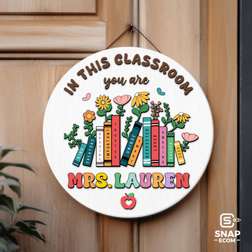 Personalized Teacher Door Sign DT12