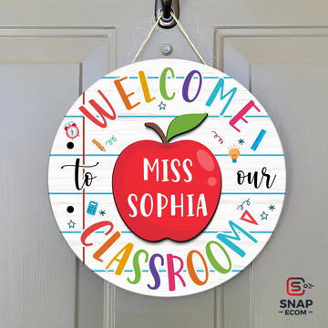Personalized Teacher Door Sign DT08