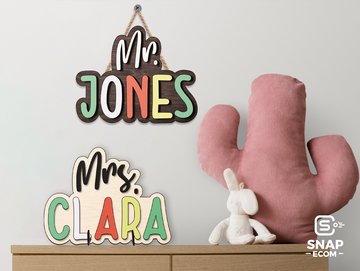 Personalized Teacher Door Sign DT01