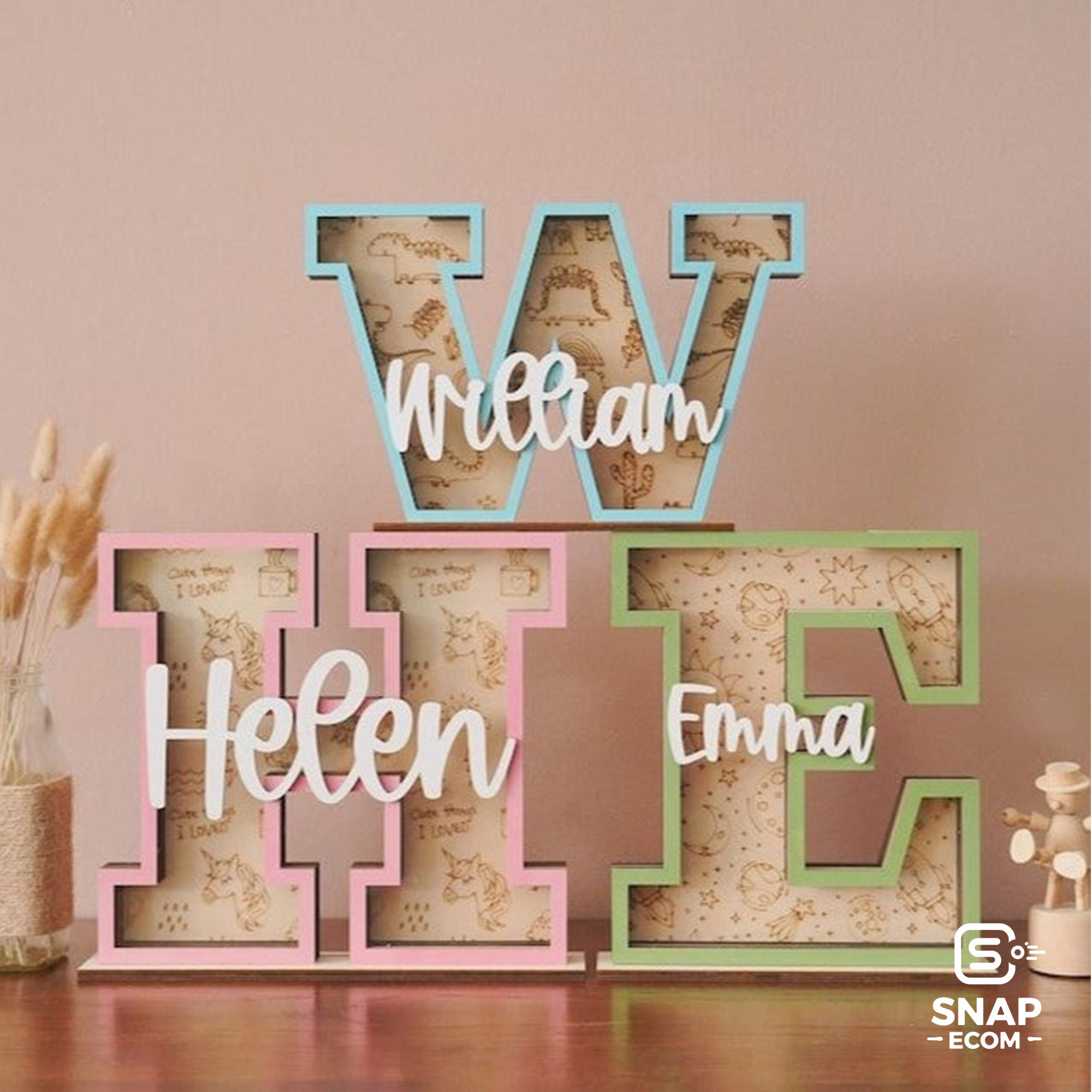 Personalized Names Piggy Bank for Kids PN52