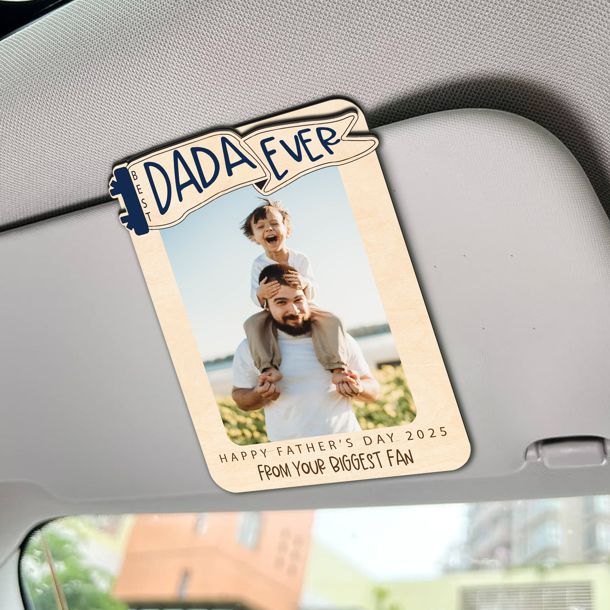 Personalized Dad Car Visor Clip CV26
