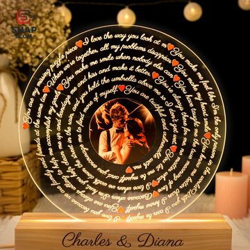 Custom Round Acrylic Night Light – Personalized and Unique Lighting
